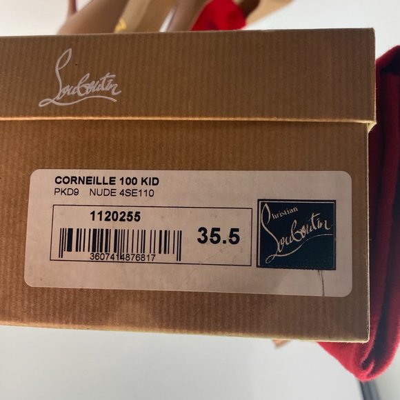 Christian Louboutin Corneille 100 Nude Heels 35.5 - Picture 2 of 10